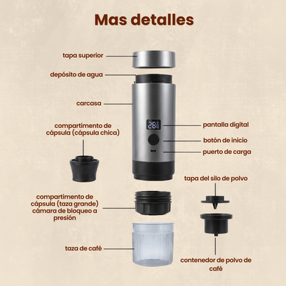 TUSSO® - CAFETERA PORTÁTIL