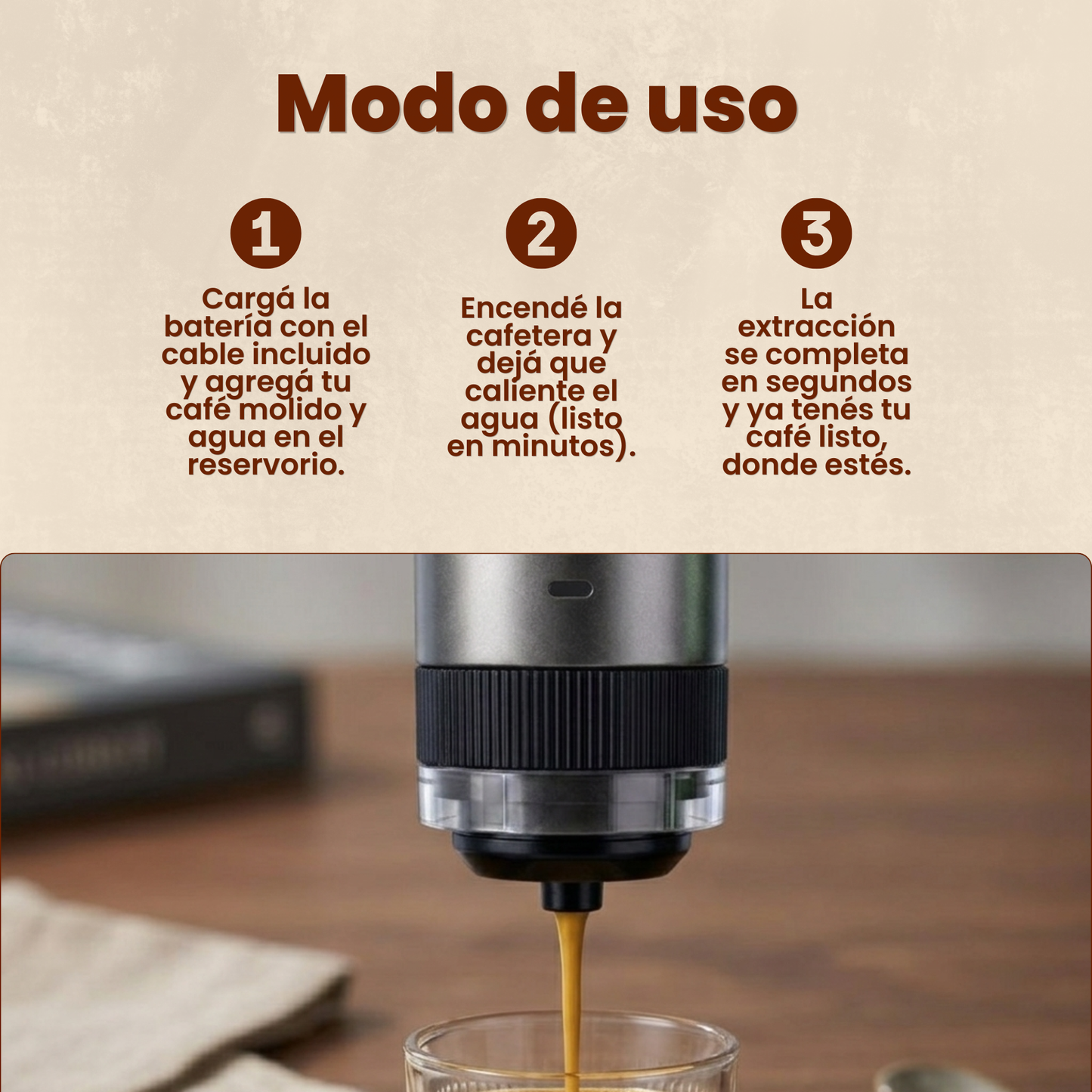 TUSSO® - CAFETERA PORTÁTIL